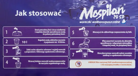Mospilan 20 SP - dawkowanie, karencja i zasady oprysku